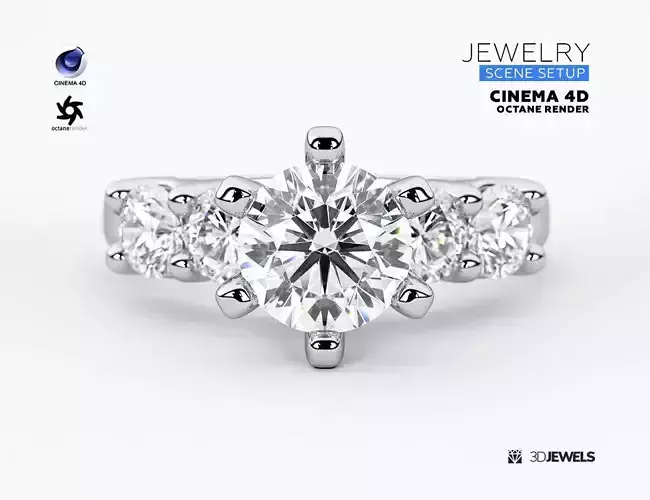 Cinema 4D with Octane Render Scene Setups For Jewelry Rendering