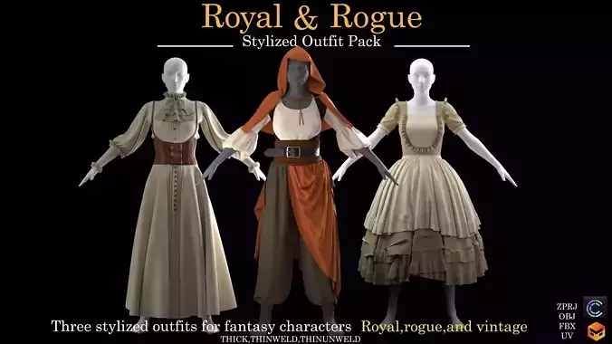 RuyalRogueStylized Outfit Pack