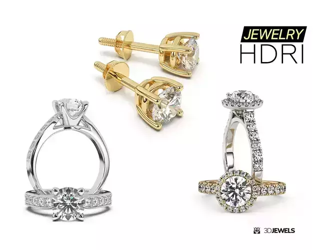 Jewelry HDRI Environment Map For Photorealistic Rendering