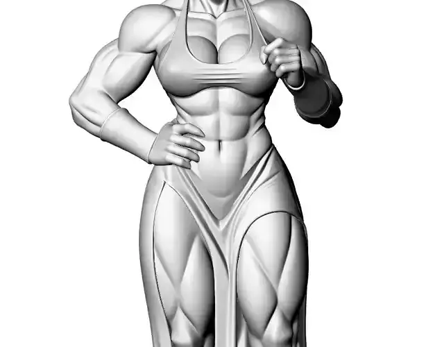 Anime Monster Lady Sculpture  Anime Monster Lady Skulptur