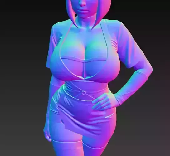 Anime Monster Lady Sculpture  Anime Monster Lady Skulptur