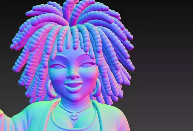 Anime Monster Lady Sculpture  Anime Monster Lady Skulptur