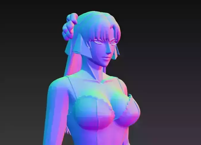 Anime Monster Lady Sculpture  Anime Monster Lady Skulptur