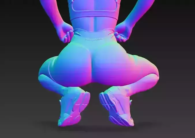 Anime Monster Lady Sculpture  Anime Monster Lady Skulptur