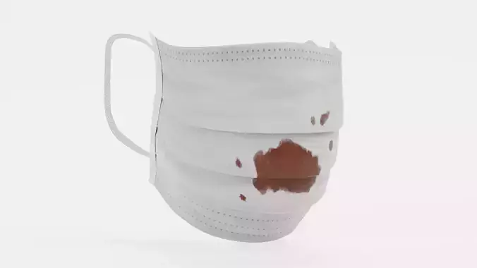 -Protective Mask with Blood-