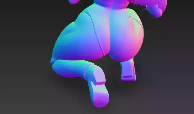 Anime Monster Lady Sculpture  Anime Monster Lady Skulptur