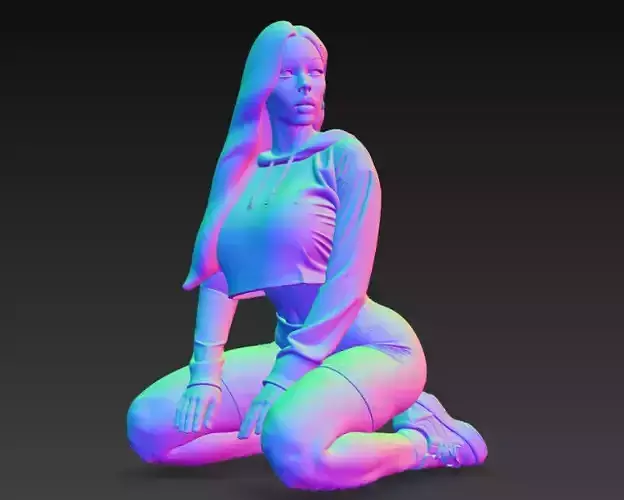 Anime Monster Lady Sculpture  Anime Monster Lady Skulptur