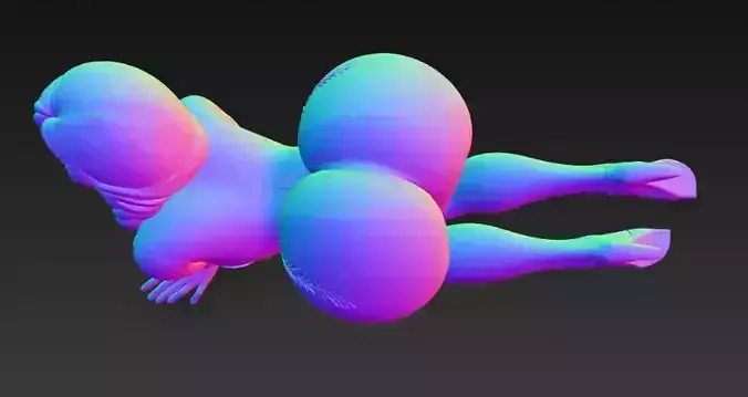 Anime Monster Lady Sculpture  Anime Monster Lady Skulptur