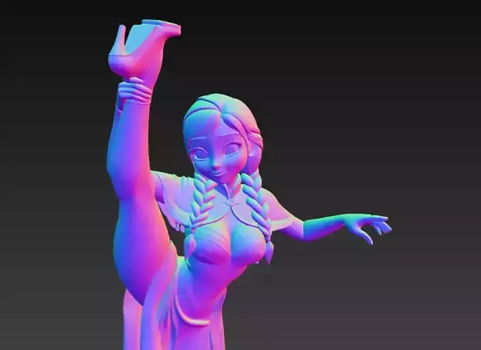 Anime Monster Lady Sculpture  Anime Monster Lady Skulptur