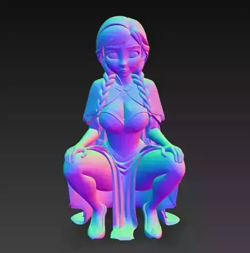 Anime Monster Lady Sculpture  Anime Monster Lady Skulptur