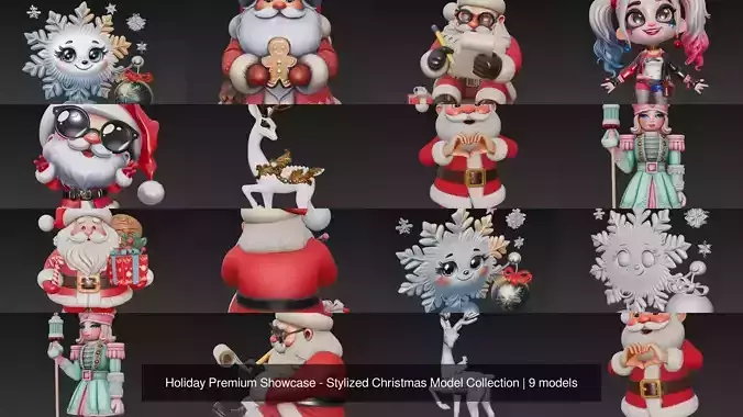 Holiday Premium Showcase - Stylized Christmas Model Collection