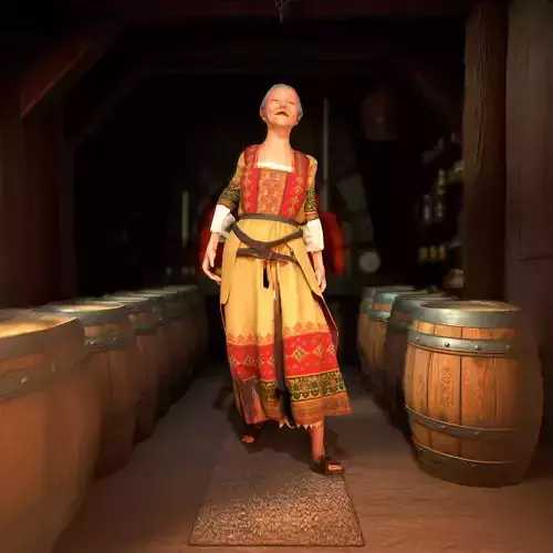 Traditional Folk Dress model pack