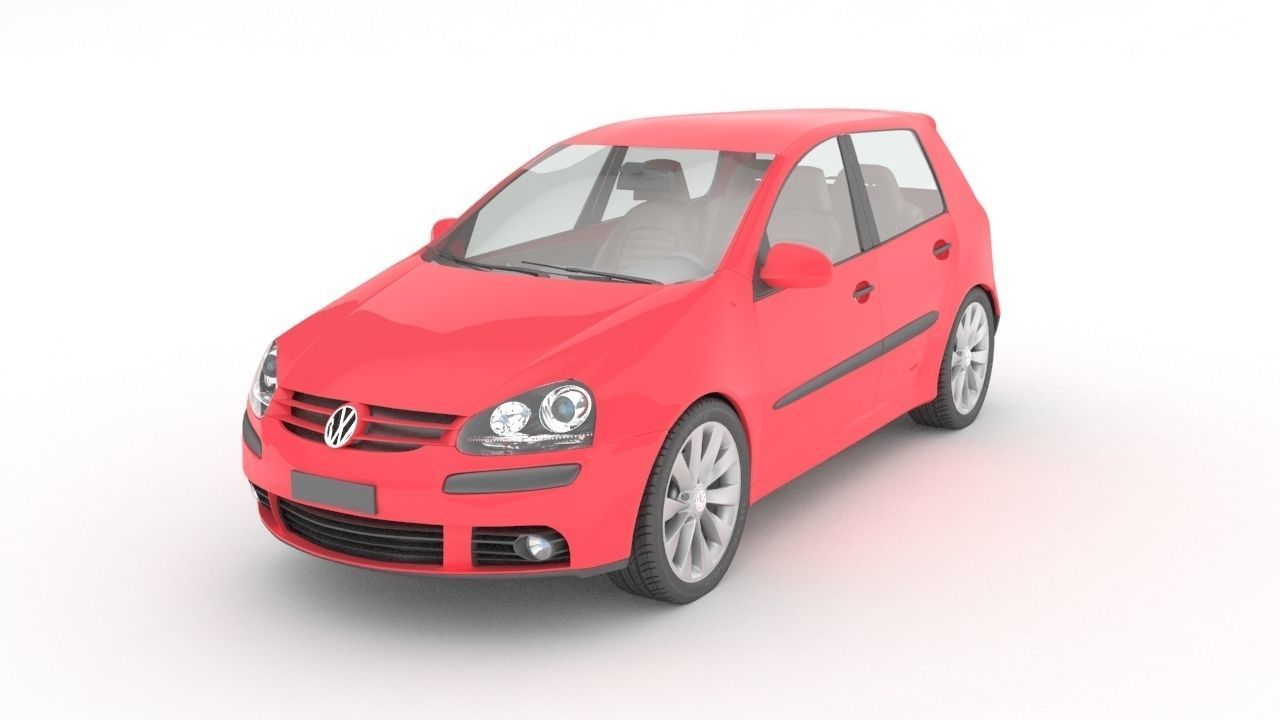 Volkswagen golf mk5 3D model_1