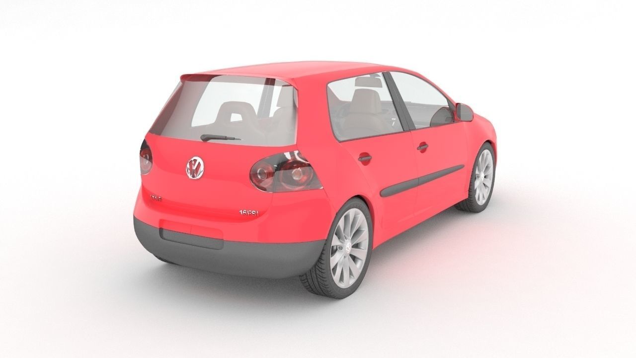 Volkswagen golf mk5 3D model_2