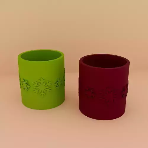 Snowflake Vase For Christmas Special