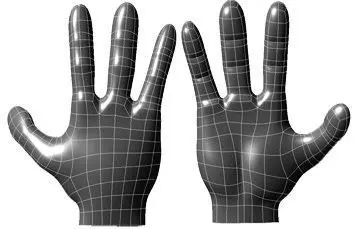 cartoon hand Free 3D model