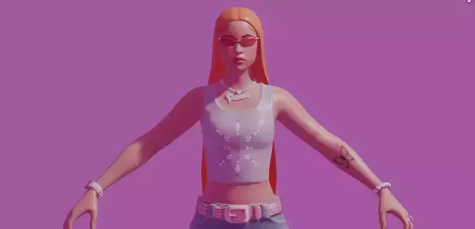  Ice Spice  3D Character Full Rig