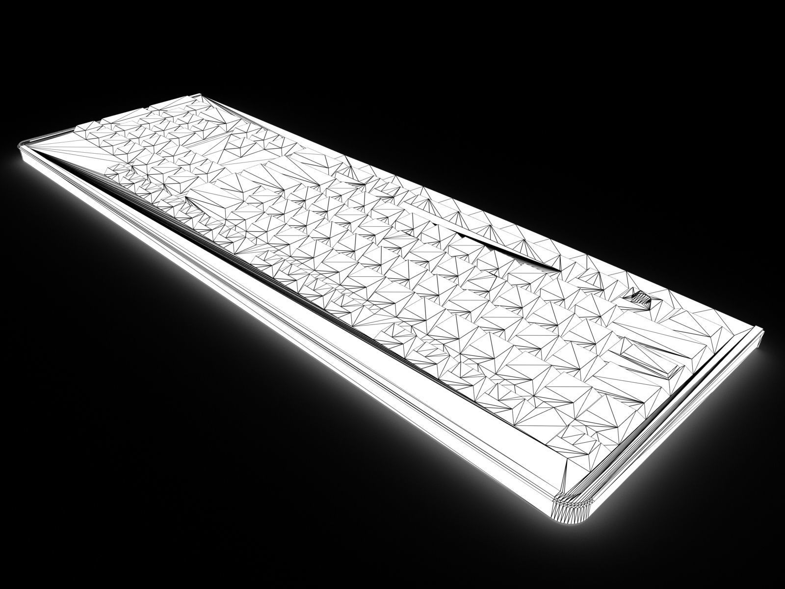 LP KEYBOARD Low-poly 3D model_4