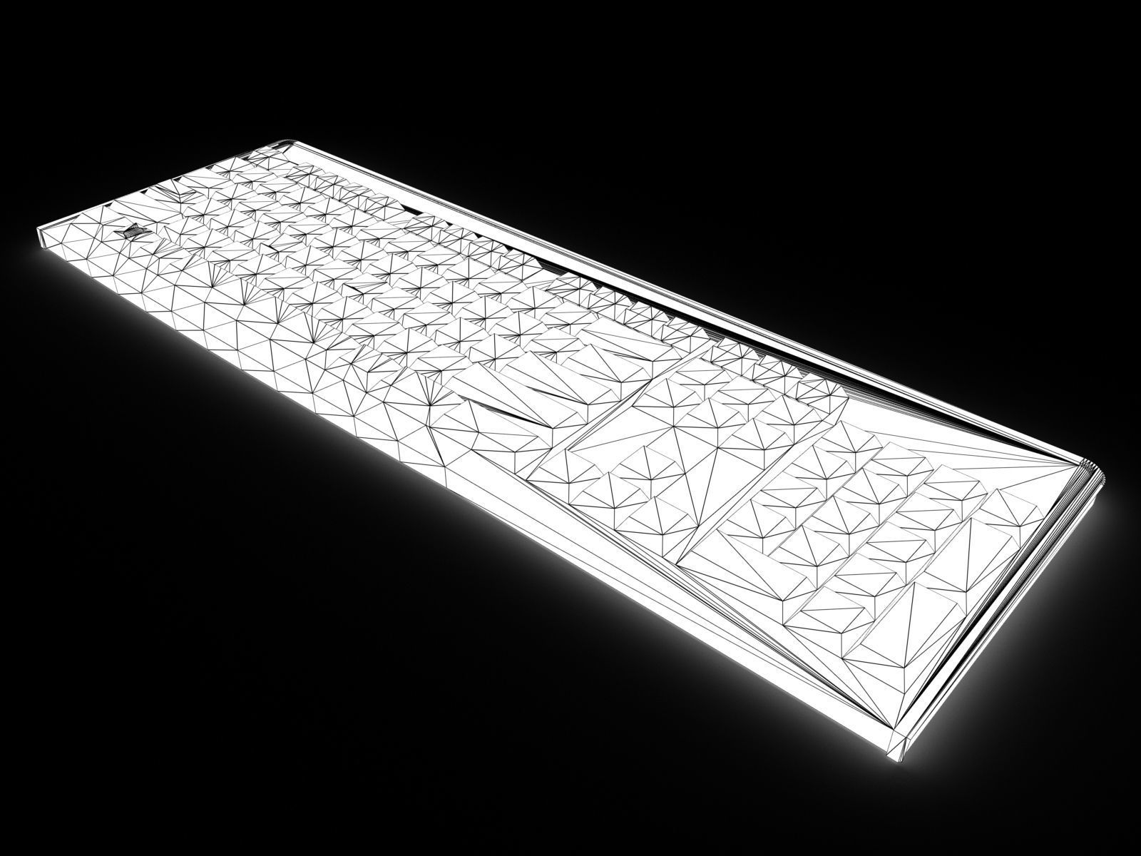 LP KEYBOARD Low-poly 3D model_5