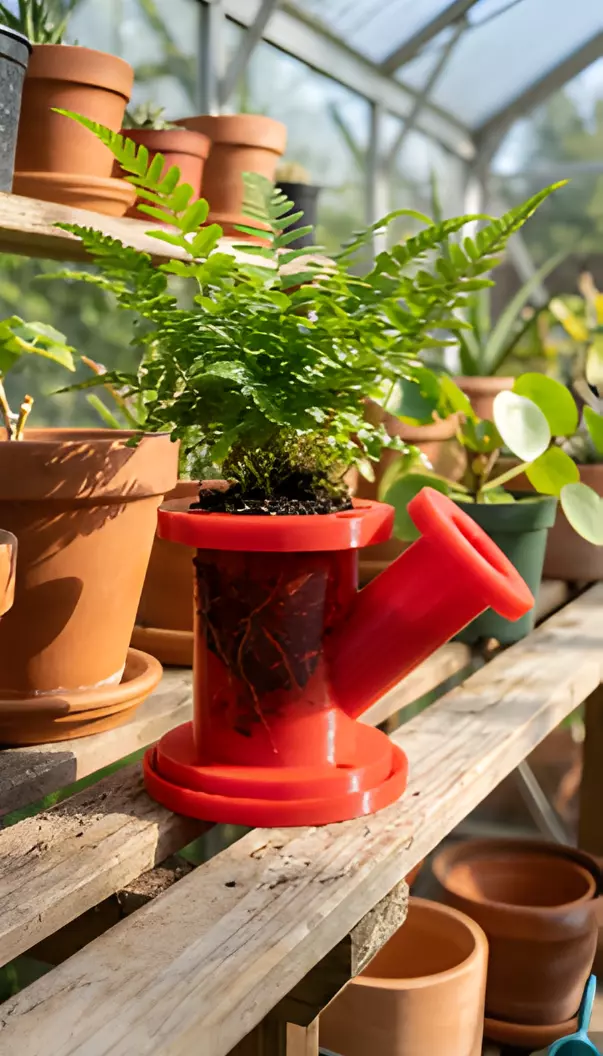 Industrial Pipe Desk Organizer - Planter - Modular No-Support 3D print model