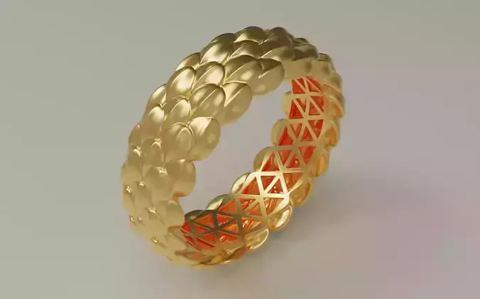 Beautiful Luxury Ring  Size 4  Ready for 3D Printing and Casting