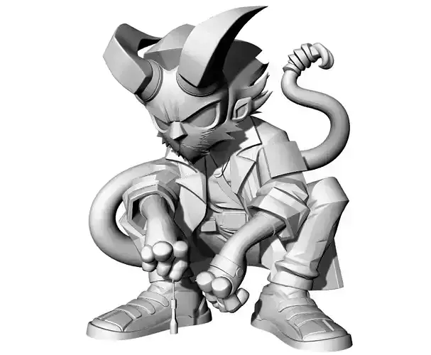 Anime Monster Lady Sculpture  Anime Monster Lady Skulptur