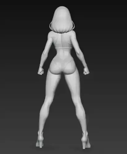 Anime Monster Lady Sculpture  Anime Monster Lady Skulptur