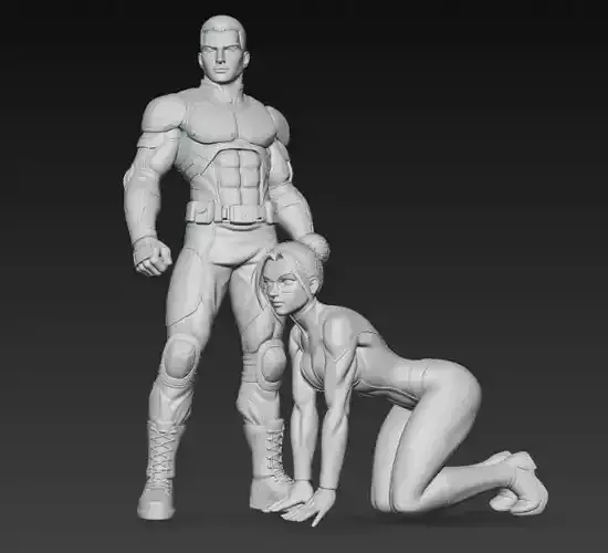 Anime Monster Lady Sculpture  Anime Monster Lady Skulptur