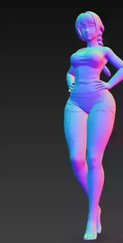 Anime Monster Lady Sculpture  Anime Monster Lady Skulptur