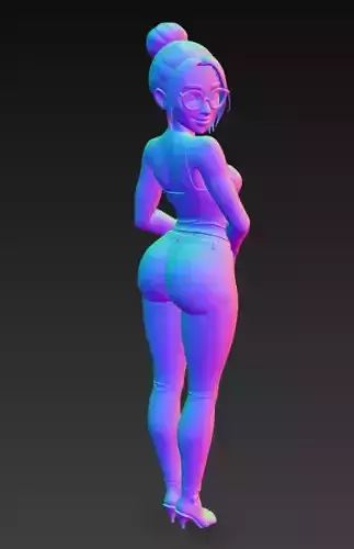 Anime Monster Lady Sculpture  Anime Monster Lady Skulptur