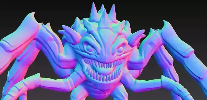 Anime Monster Lady Sculpture  Anime Monster Lady Skulptur