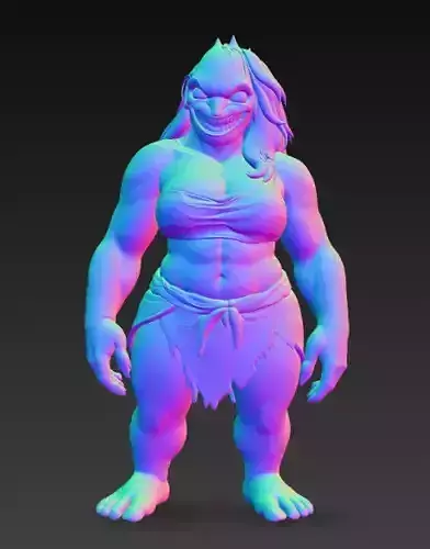 Anime Monster Lady Sculpture  Anime Monster Lady Skulptur