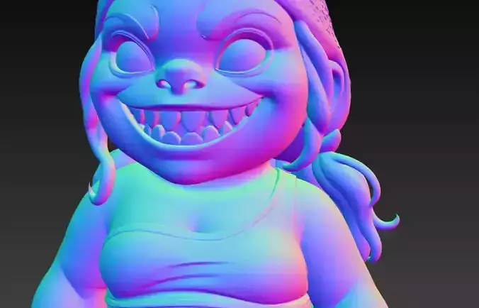 Anime Monster Lady Sculpture  Anime Monster Lady Skulptur