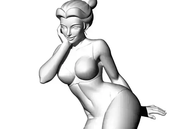 Anime Monster Lady Sculpture  Anime Monster Lady Skulptur