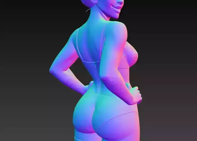 Anime Monster Lady Sculpture  Anime Monster Lady Skulptur