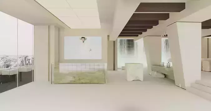 apartment scene 3D model 7