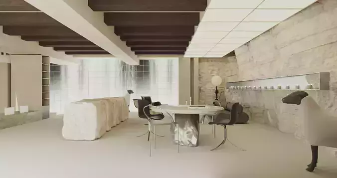 apartment scene 3D model 4