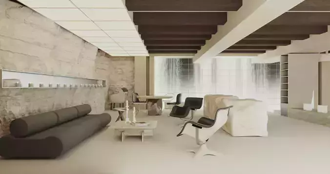 apartment scene 3D model 2