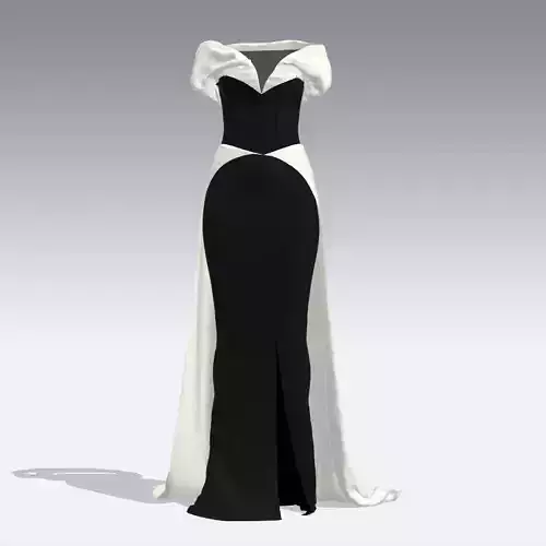 dress heart neckline  love slevee with bra and extra skirt