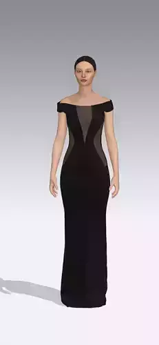 dress vual black detail panel look