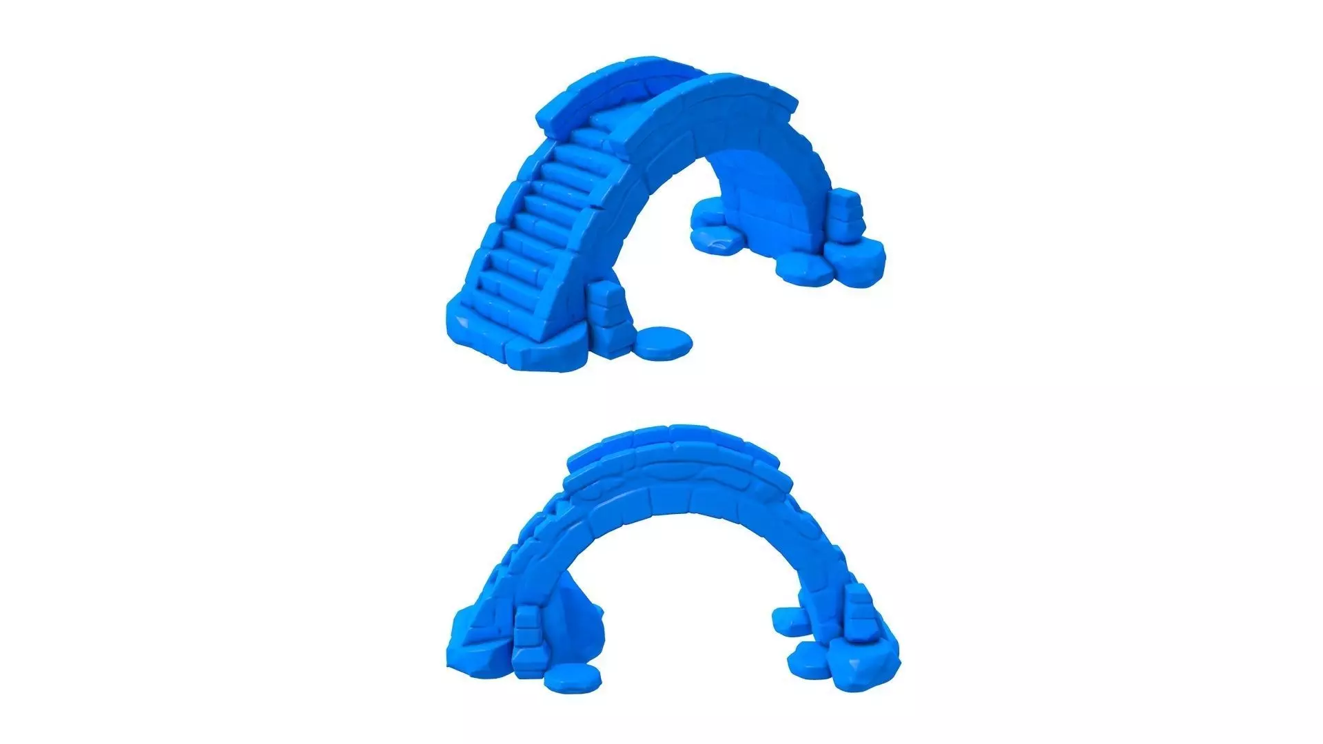 bridge - bridge stl - wooden bridge - stone bridge - gothic 3D print model