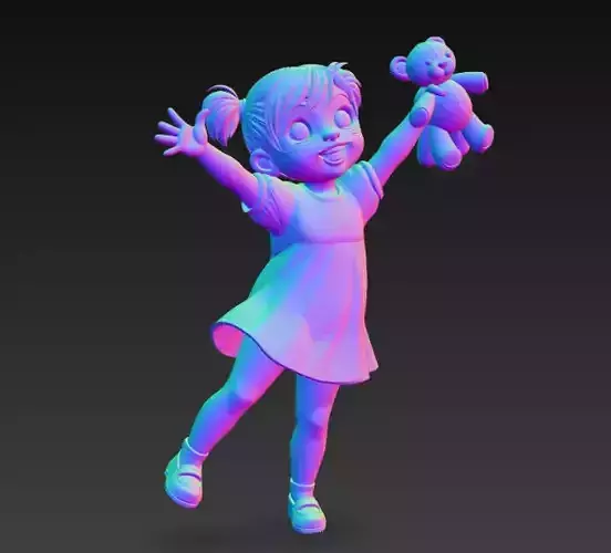 Anime Monster Lady Sculpture  Anime Monster Lady Skulptur