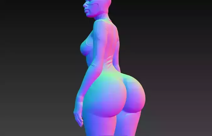 Anime Monster Lady Sculpture  Anime Monster Lady Skulptur