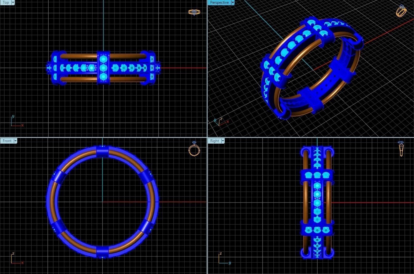Ring 130 3D print model_2