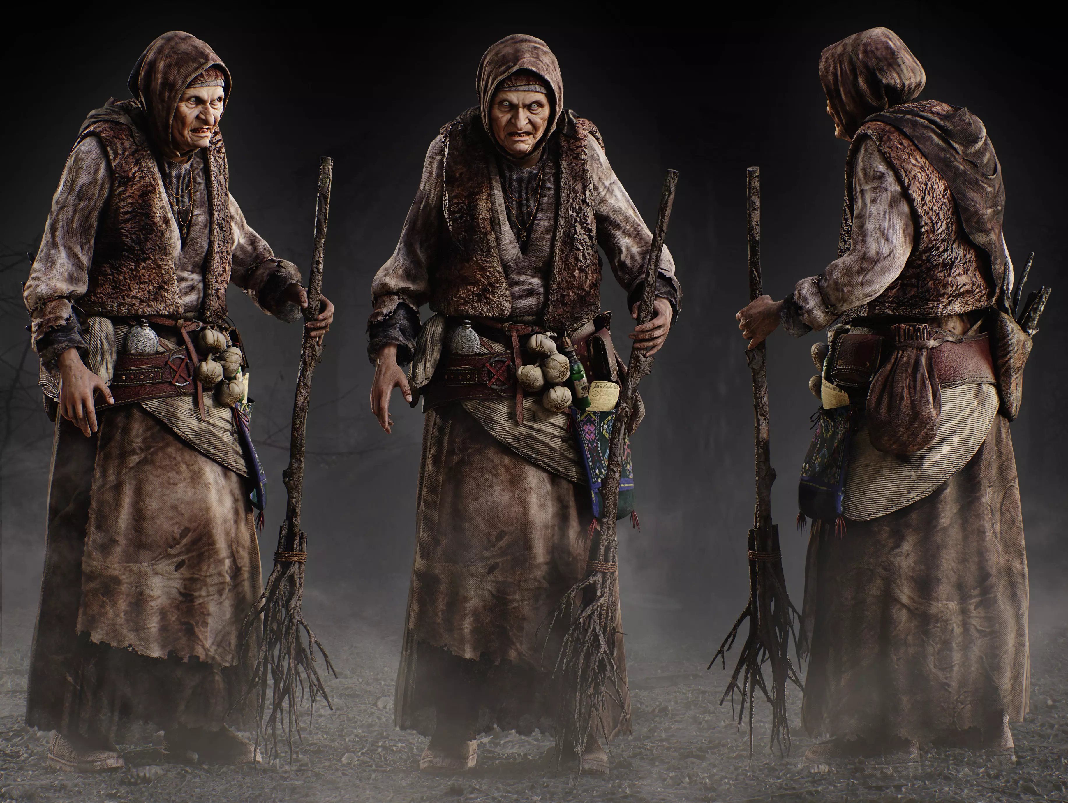The Witch Low-poly 3D model