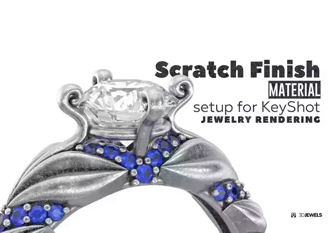 Scratch Finish Gold Material Setup For KeyShot Jewelry Rendering