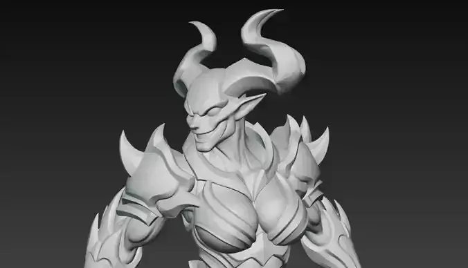 Anime Monster Lady Sculpture  Anime Monster Lady Skulptur