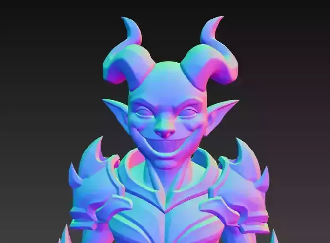 Anime Monster Lady Sculpture  Anime Monster Lady Skulptur