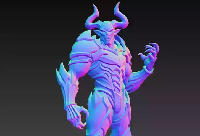 Anime Monster Lady Sculpture  Anime Monster Lady Skulptur