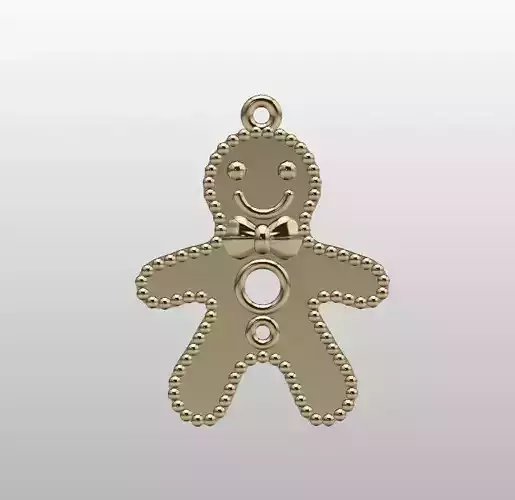 Christmas Charm Gingerbread Man 